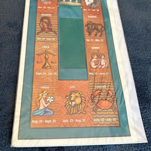 NWT🌟VINTAGE🗝️SEAGULL💫1993 Pewter Taurus ♉️ Zodiac Sign Bookmark + Card - Picture 5 of 7